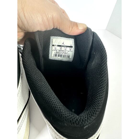 Nike Air Jordan 1 Retro High OG “Black/White Panda” Men’s 12 555088-010 Leather - Picture 4 of 11